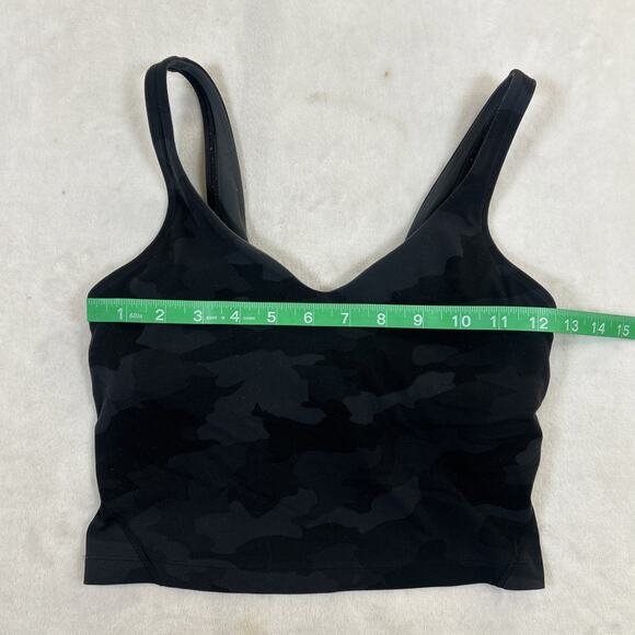 Lululemon Align Tank Top Crop Grey & Black Camo Athletic Athleisure Yoga Sz. 4 - Picture 2 of 12